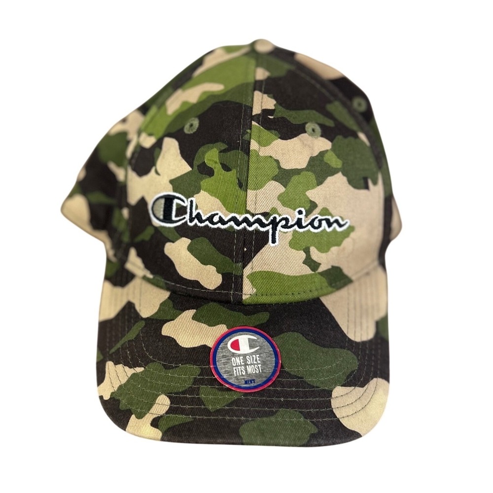 Champion Camo Baseball Cap One Size Fits Most Men's Adjustable‎ Strap